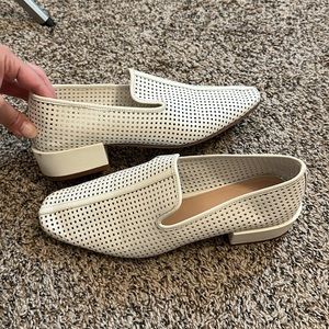 White Unique Loafers